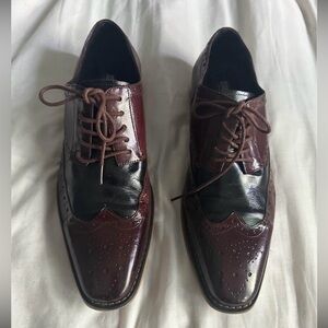 STACY ADAMS Leather Wingtips..Sz 9.5 M